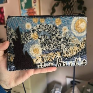 beaded starry night bag | Van Gogh